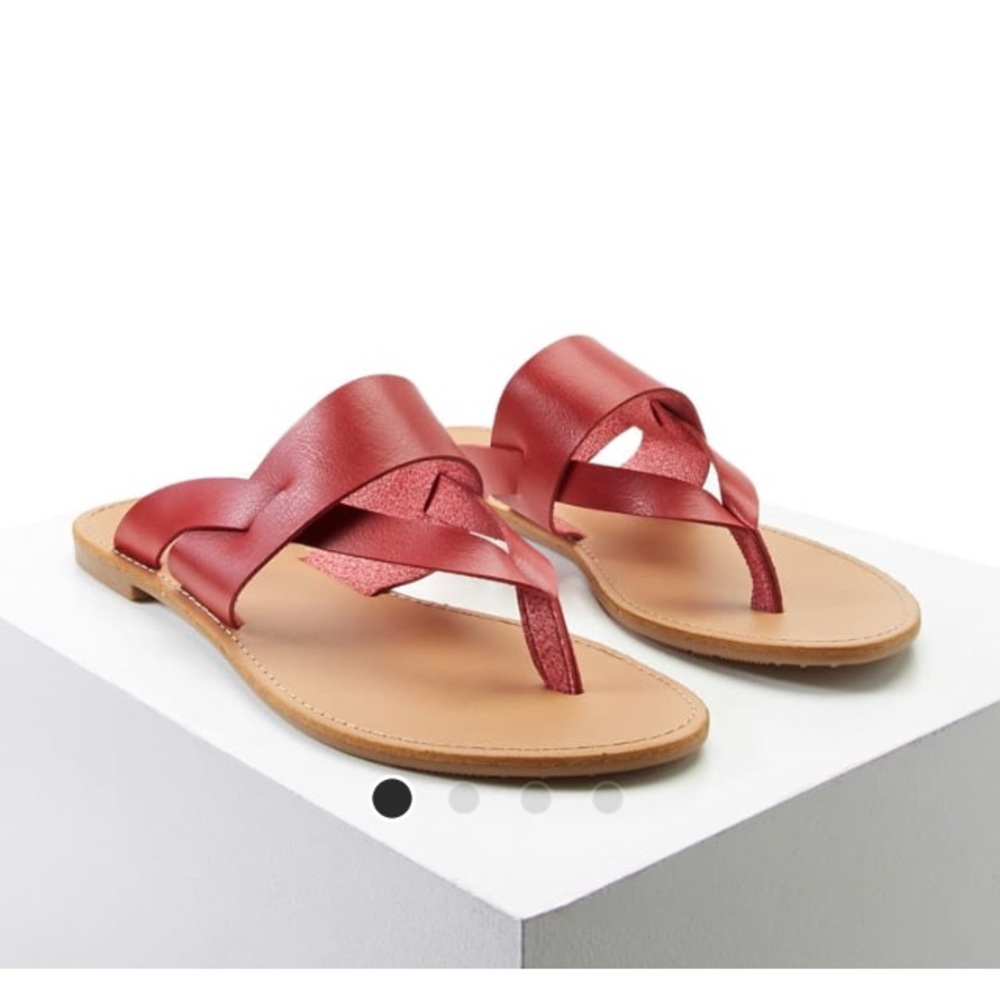 Red Flip Flops